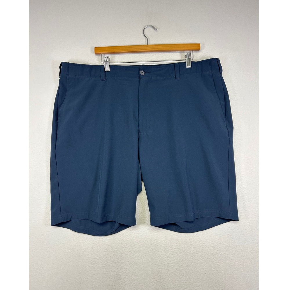 Golfcore Ben Hogan Mens 42 Navy Blue Performance Stretch Flat Front Golf Shorts